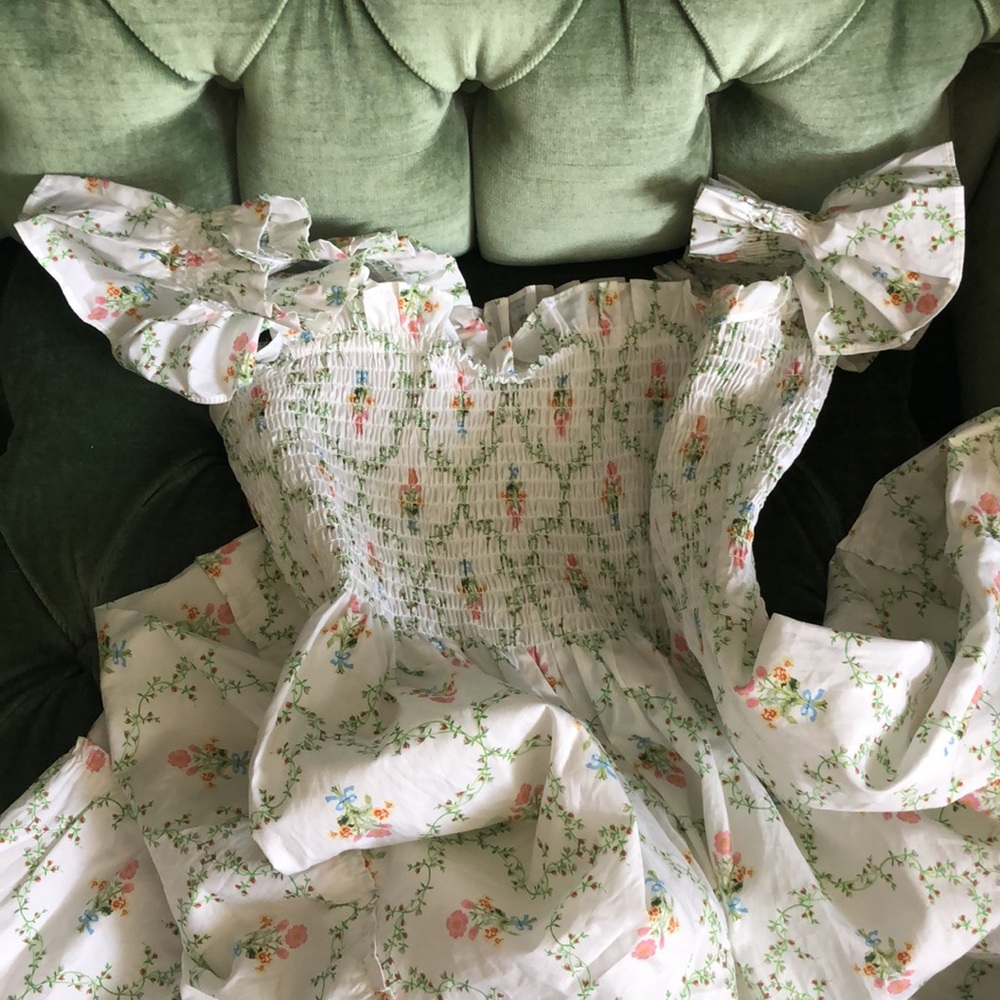 {Hill House} Ellie Nap Dress - Pastel Trellis